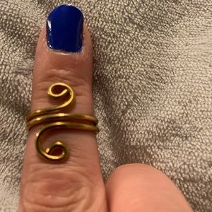Gold, spiral ring